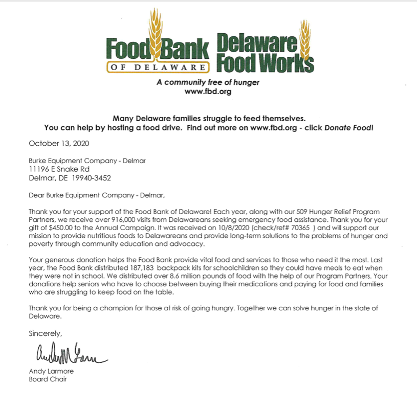 Food Bank of Delaware - DelMar